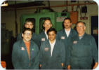 Dave Dakin, Ray Knight & Dick Francis (Rear) and Bob Cliffe, Abdul Ghani & Arnold Whiting (Front)